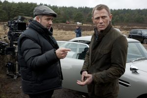 Director Sam Mendes and Daniel Craig on the set of Metro-Goldwyn-Mayer Pictures/Columbia Pictures/EON Productions action adventure SKYFALL.