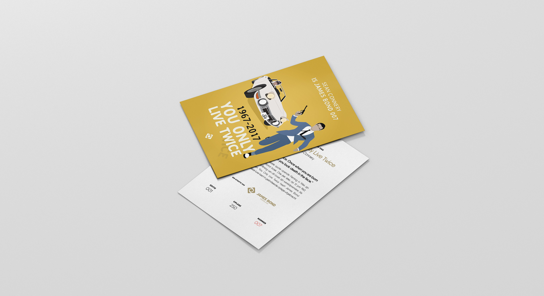 Limited Edition: You Only Live Twice 50 Jaar Jubileumkaart