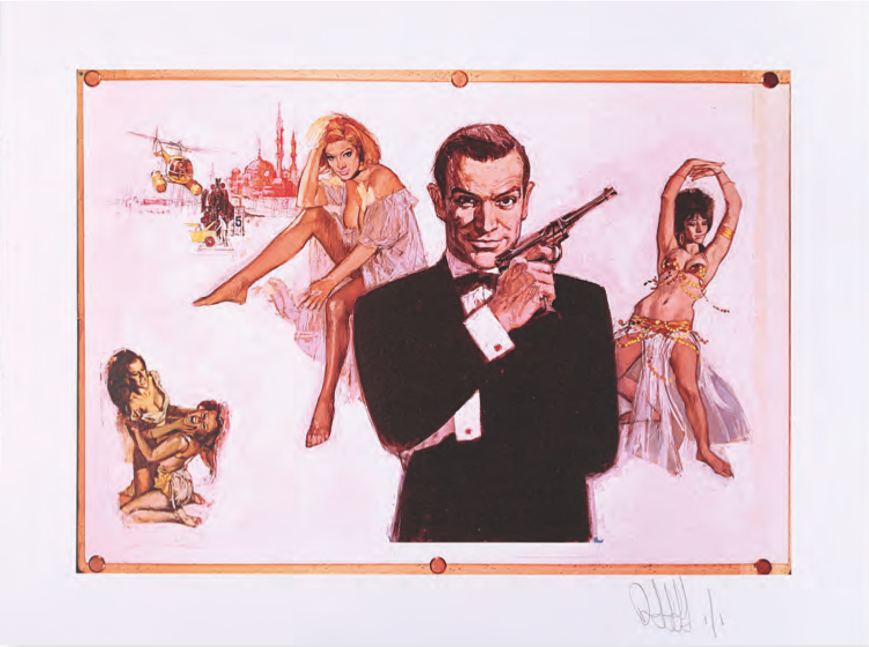 Een proefdruk van de filmposter van From Russia With Love.