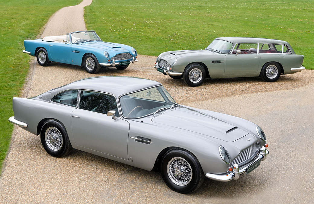Uniek drietal Aston Martins type DB5 ter veiling